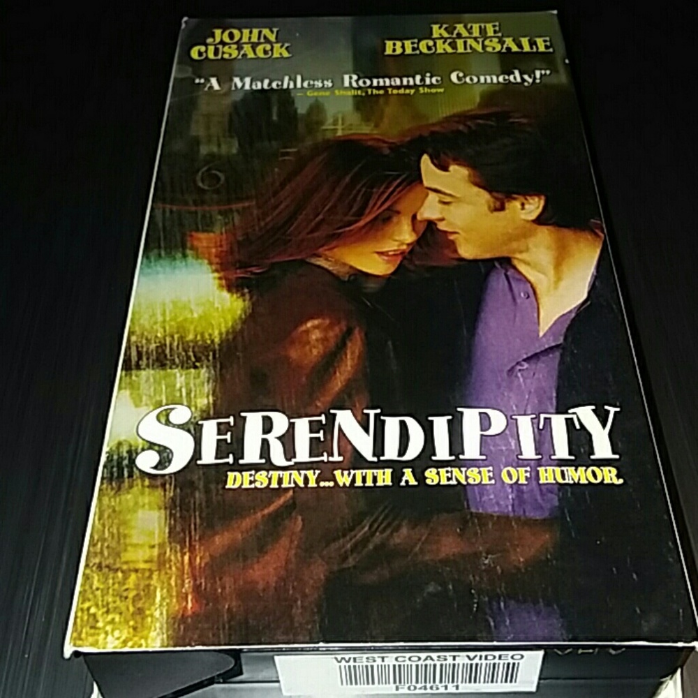 SERENDIPITY MOVIE VHS TAPE